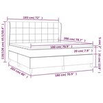 vidaXL Sommier à lattes de lit avec matelas Crème 180x200 cm Tissu