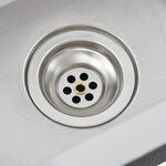vidaXL Évier de cuisine fait à la main Acier inoxydable
