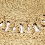 vidaXL Tapis fait à la main Jute tressée 210 cm