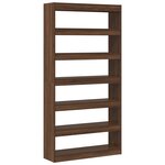 vidaXL Bibliothèque Chêne marron Bois d'ingénierie 100 x 30 x 198 cm