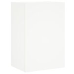 vidaXL Meuble TV mural blanc 40 5x30x60 cm bois d'ingénierie