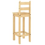 vidaXL Chaises de bar lot de 2 bois de pin solide