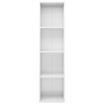 vidaXL Bibliothèque/Meuble TV Blanc brillant Bois d’ingénierie