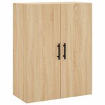vidaXL Buffet haut Chêne sonoma 69 5x34x180 cm Bois d'ingénierie