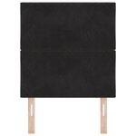 vidaXL Tête de Lit Design Blocs de Diamant Noire 80 cm Velours