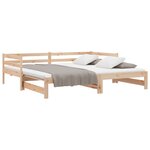 vidaXL Lit coulissant sans matelas 2x(90x200) cm