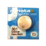 Blister de 1 Pile bouton oxyde argent X301 SR43SW RENATA