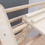 Jeu d'équilibre et motricité PIKY - bois naturel et jaune