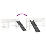 vidaXL Lit mezzanine d'enfants sans matelas 90x200 cm bois pin massif