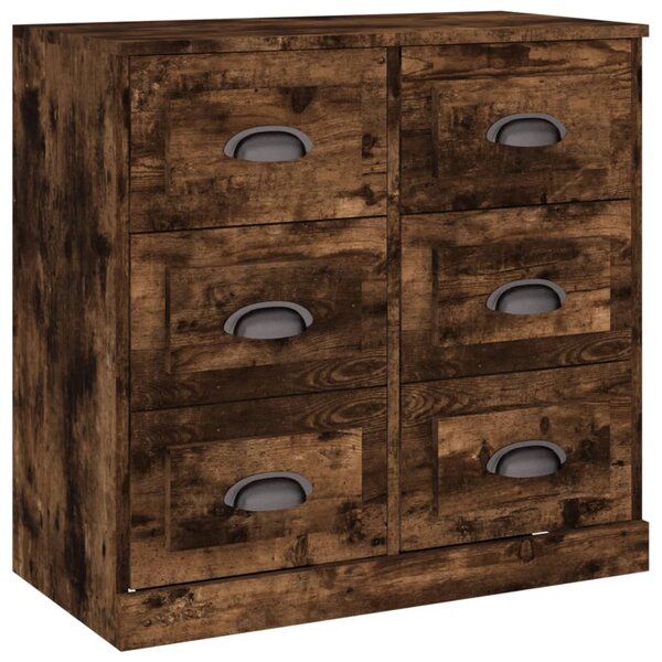 vidaXL Buffet chêne fumé 70x35 5x67 5 cm bois d'ingénierie