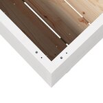vidaXL Jardinière blanc 80x80x72 cm bois de pin massif