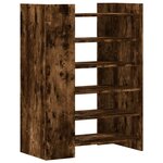 vidaXL Armoire à chaussures chêne fumé 74 5x37 5x100 cm