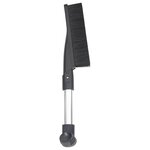 vidaXL Kit de pelle à neige 3 en 1 noir aluminium