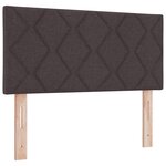 Tête de lit vidaXL Design en Blocs de Diamant Marron Foncé 90 cm en Tissu