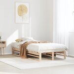 vidaXL Cadre de lit sans matelas 90x190 cm bois de pin massif