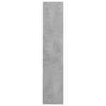 vidaXL Armoire à chaussures murale Gris béton 80x18x90 cm Aggloméré