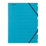 Classeur À 12 Compartiments A4 Avec Fermeture Élastique - Bleu - Biella