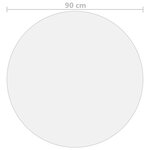 vidaXL Protecteur de table mat Ø 90 cm 2 mm PVC