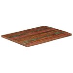 vidaXL Dessus de table 100x80x3 8cm rectangulaire bois massif récupéré
