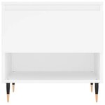 vidaXL Table basse blanc 50x46x50 cm bois d’ingénierie