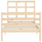 vidaXL Cadre de lit sans matelas bois massif