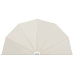 vidaXL Auvent latéral pliable de terrasse Crème 160 cm