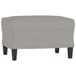 vidaXL Repose-pied Gris clair 60x50x41 cm Tissu