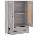 vidaXL Buffet haut sonoma gris 69 5x31x115 cm bois d'ingénierie