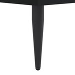vidaXL Cadre de lit sans matelas noir 90x190 cm bois ingénierie