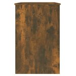 vidaXL Bureau Chêne fumé 100x50x76 cm Bois d'ingénierie