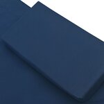 vidaXL Lit de repos d'extérieur avec auvent et oreillers bleu