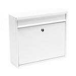 Boite aux lettres design murale design blanc