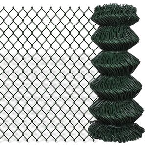 vidaXL Clôture à mailles losangées Acier 0 8x25 m Vert