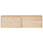 vidaXL Armoires murales 2 Pièces 60x30x35 cm Bois de pin massif