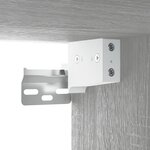 vidaXL Meubles de salle de bain Sonoma gris Bois d'ingénierie