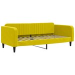 vidaXL Lit de repos jaune 100x200 cm velours