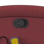 vidaXL Fauteuil de massage inclinable Rouge bordeaux Similicuir