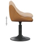 Vidaxl tabouret de bar marron velours