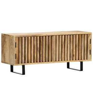 vidaXL Meuble TV 90 x 30 x 40 cm Bois de manguier massif