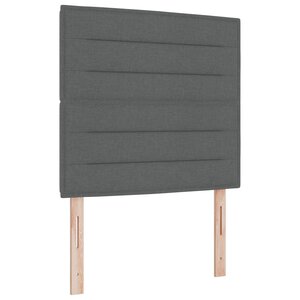 vidaXL Tête de lit en design lignes gris foncé 80 cm en tissu