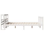 vidaXL Cadre de lit sans matelas blanc 160x200 cm bois de pin massif