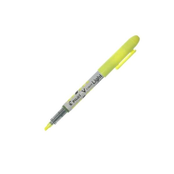 Surligneur de poche V-Light pte biseautée encre liquide Jaune PILOT