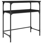 vidaXL Table console noir 75x35 5x75 cm bois d'ingénierie