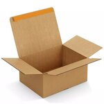 Boîte postale carton fond automatique avec fermeture adhésive 20 x 14 x 7 5 cm – (100 unités) – Bulteau Systems