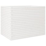 vidaXL Jardinière blanc 90x60x68 5 cm bois de pin massif