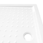 vidaXL Receveur de douche avec picots Blanc 80x100x4 cm ABS