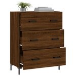 vidaXL Buffet chêne marron 69 5x34x90 cm bois d'ingénierie