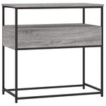 vidaXL Table console sonoma gris 75x40x75 cm bois d'ingénierie