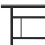 vidaXL Cadre de lit sans matelas noir métal 160x200 cm
