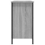 vidaXL Meuble TV sonoma gris 100x35x65 cm bois d'ingénierie